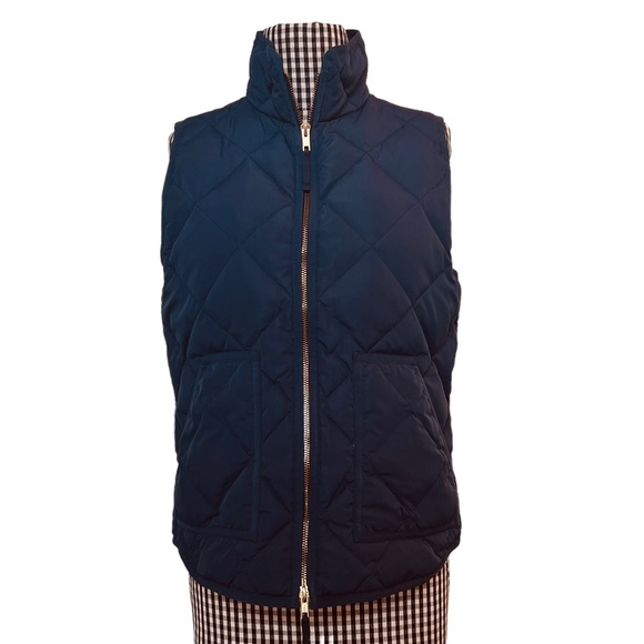 J. Crew ~ Navy Blue ~  Puffer Down Feather Vest ~Size Small - Picture 3 of 7